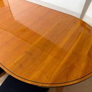 Table Biedermeier extensible en bois de cerisier, sud de l'Allemagne, 1880