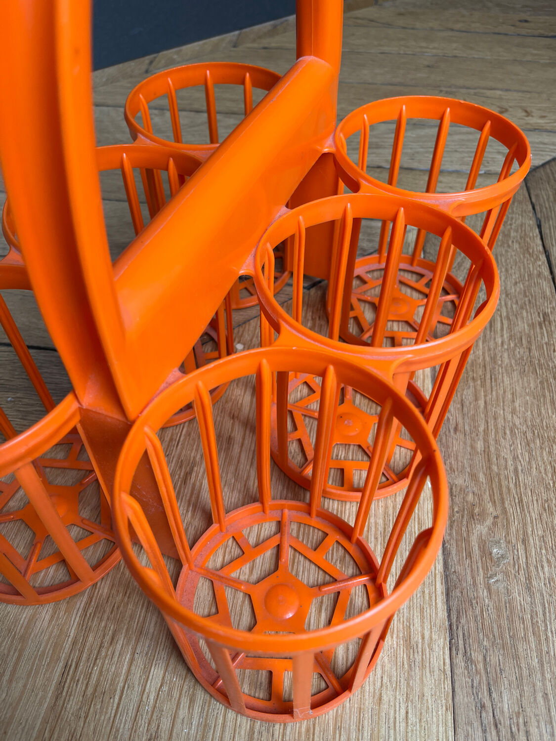 Orange bottle basket