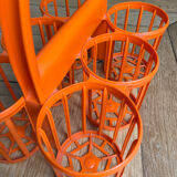 Orange bottle basket