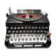 Typewriter Remington model 5T black usa revised ribbon new