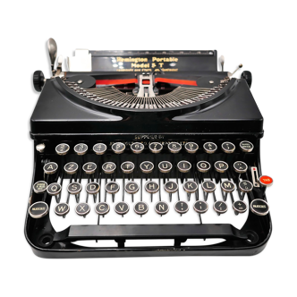 Typewriter Remington model 5T black usa revised ribbon new