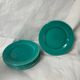 6 earthenware celadon dessert plates