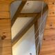 Asymmetrical antique mirror