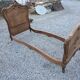 Lit style Louis XV en noyer (1 personne)