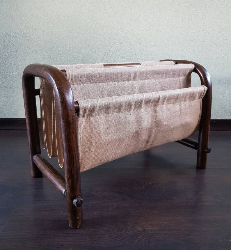 80 years wooden magazine holder