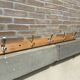 Wall coat rack in pine 1970
