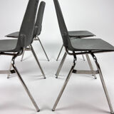 Ensemble de 4 chaises vintage Fantasia France années 1960