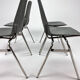 Ensemble de 4 chaises vintage Fantasia France années 1960