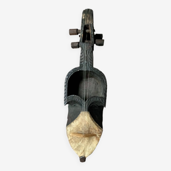 Sarangi Nepalese ancient violin from India Buddhist Khajuraho temple Nepal 20th Magnificent sculptures and