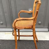 Viennese high baby chair curved tuna and