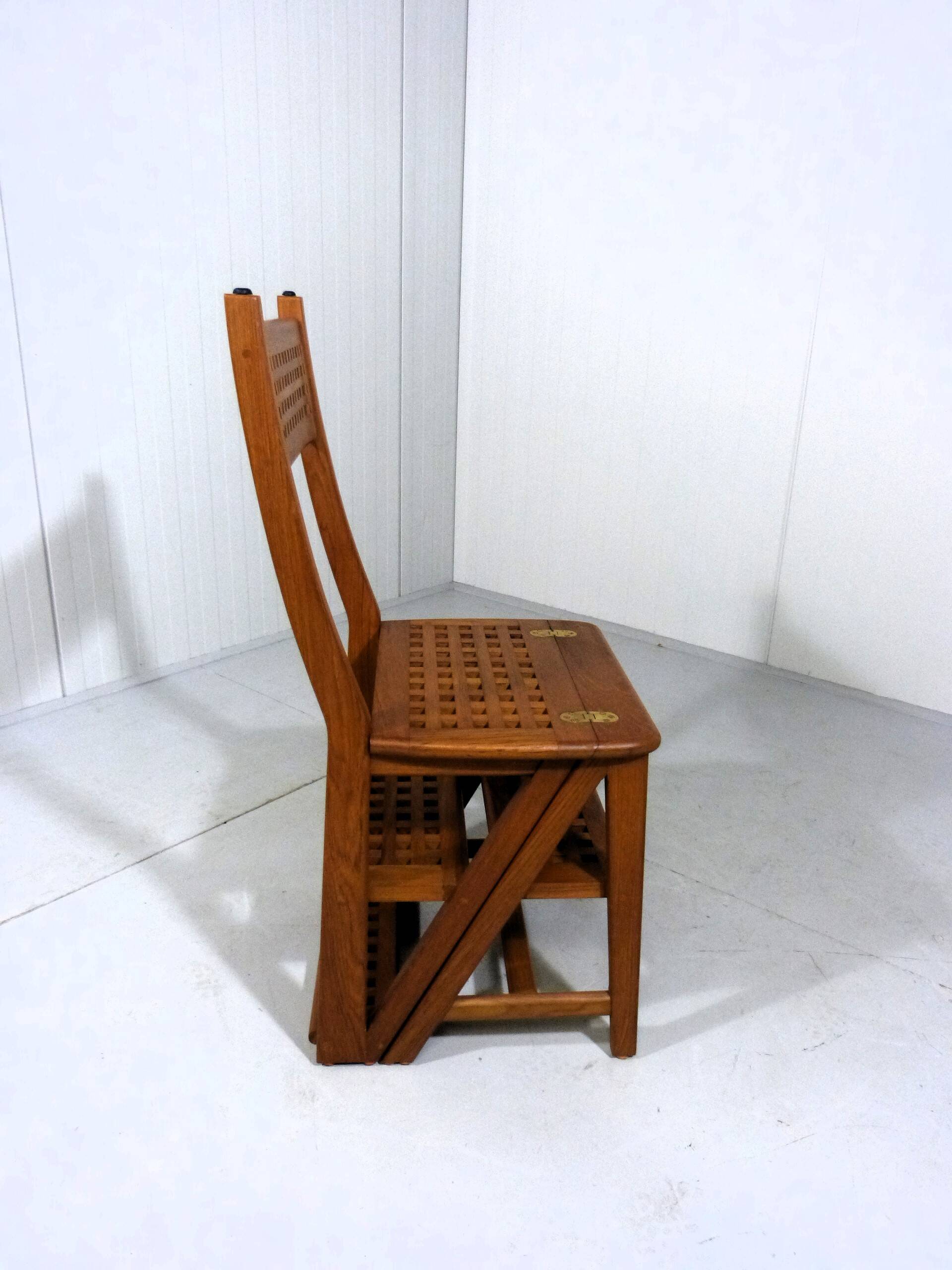 Teak library step chair, Denmark