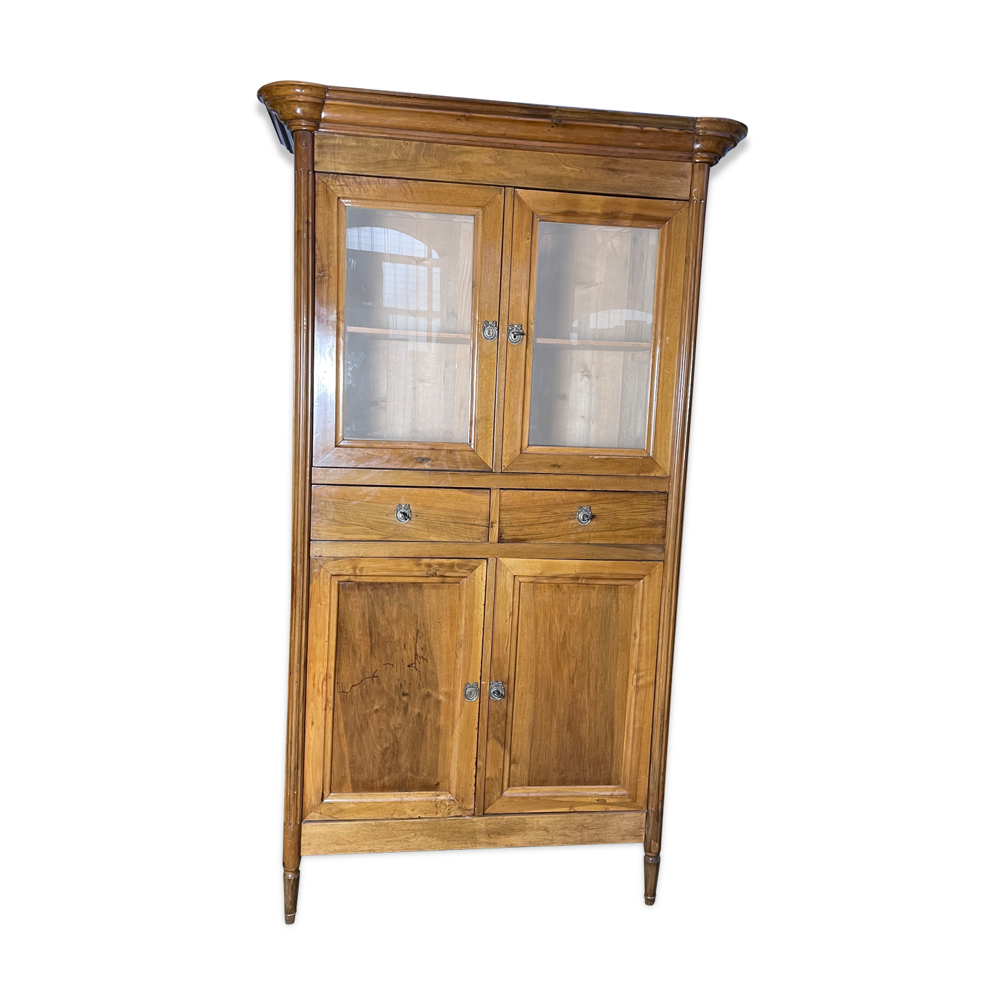 Louis XVI period buffet in restored blond walnut 18th