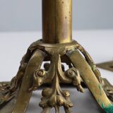 Pair of Antique French copper candlesticks in Baroque style, 1900s
