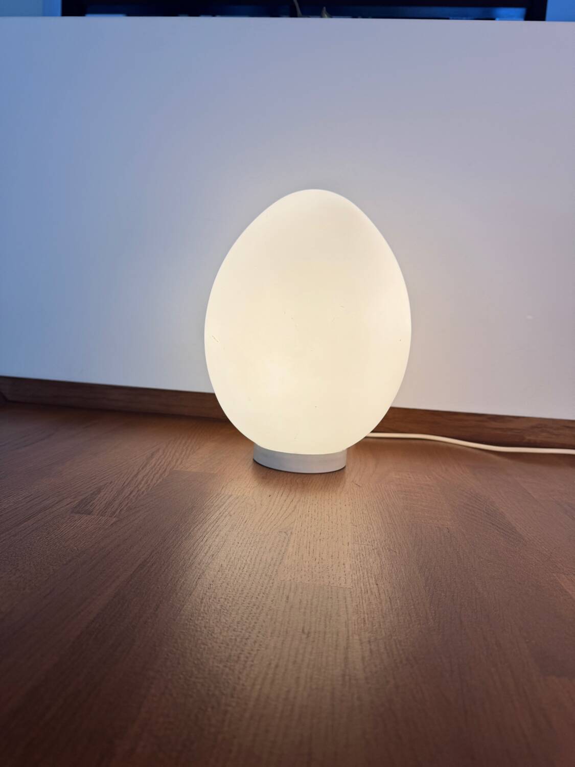 Duo de lampes œuf vintage 1970