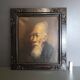 Asian Portrait Painting Oil On Canvas (Vietnam or China)