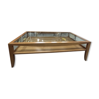 Glass coffee table