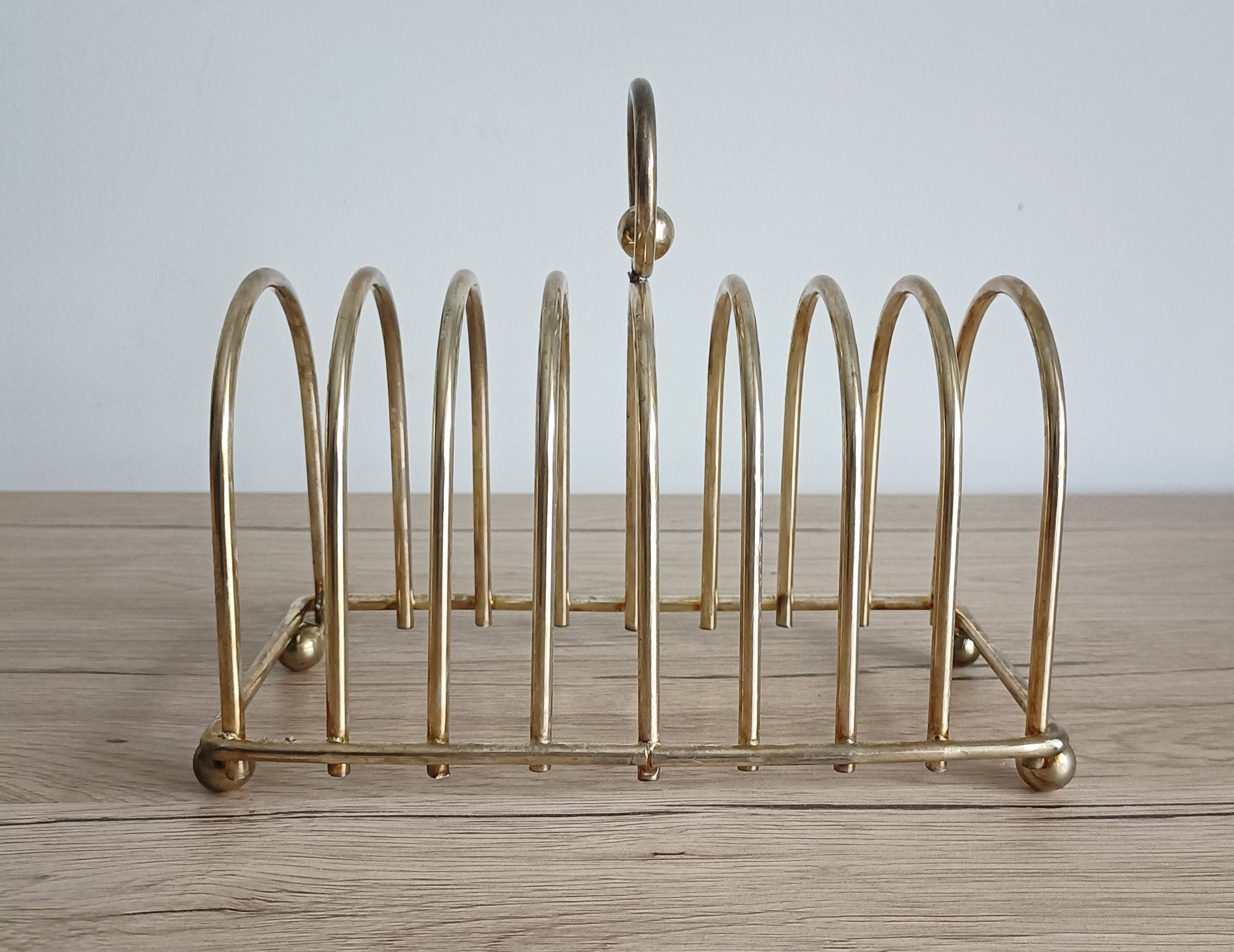 Foie gras presentation service dish in metal and glass and its toast holder