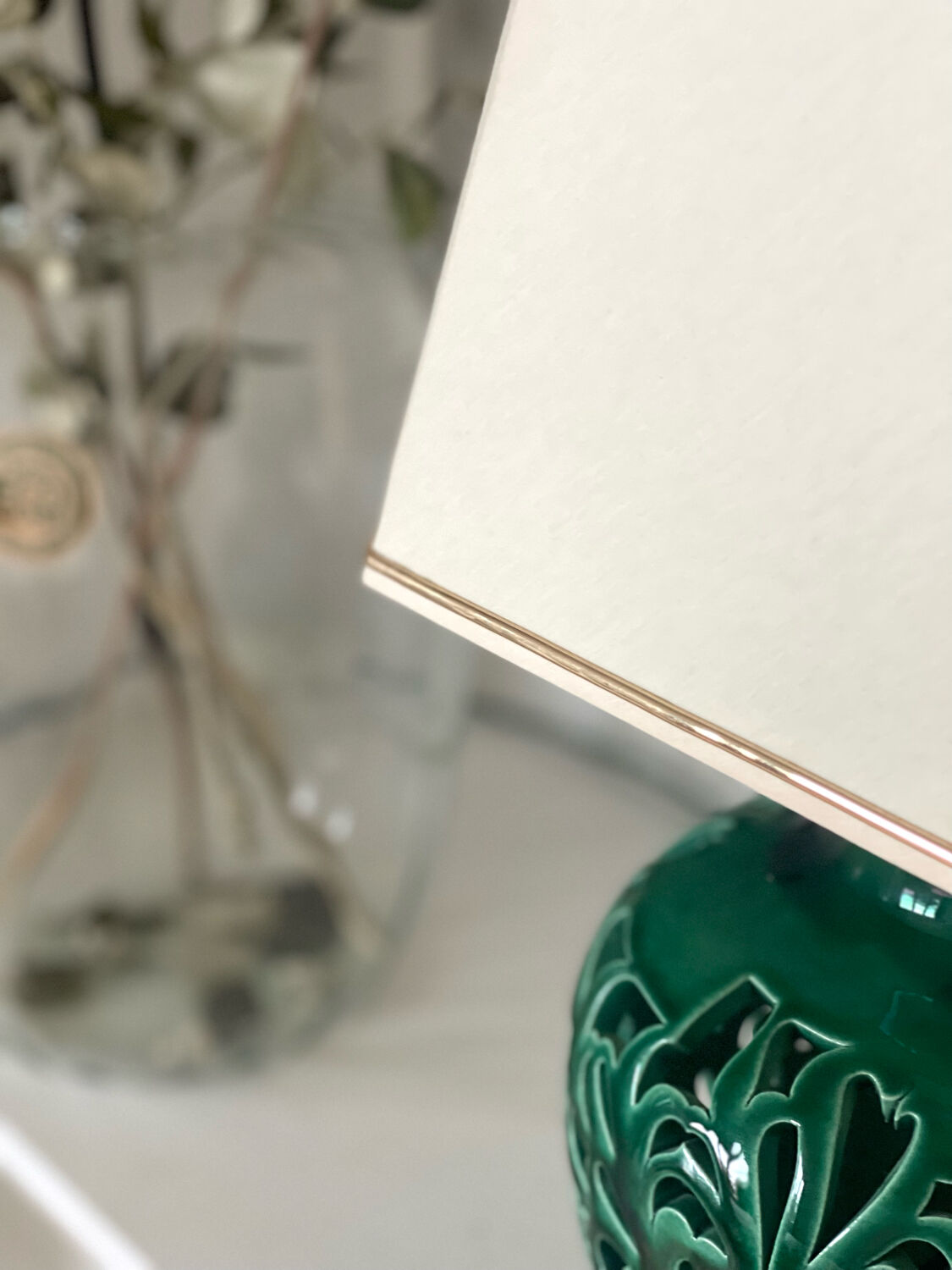 Antique ceramic lamp