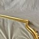 Antique Deknudt mirror in golden resin - 70 x 34 cm