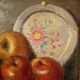 Tableau italien nature morte signé A. Merello du 20ème siècle