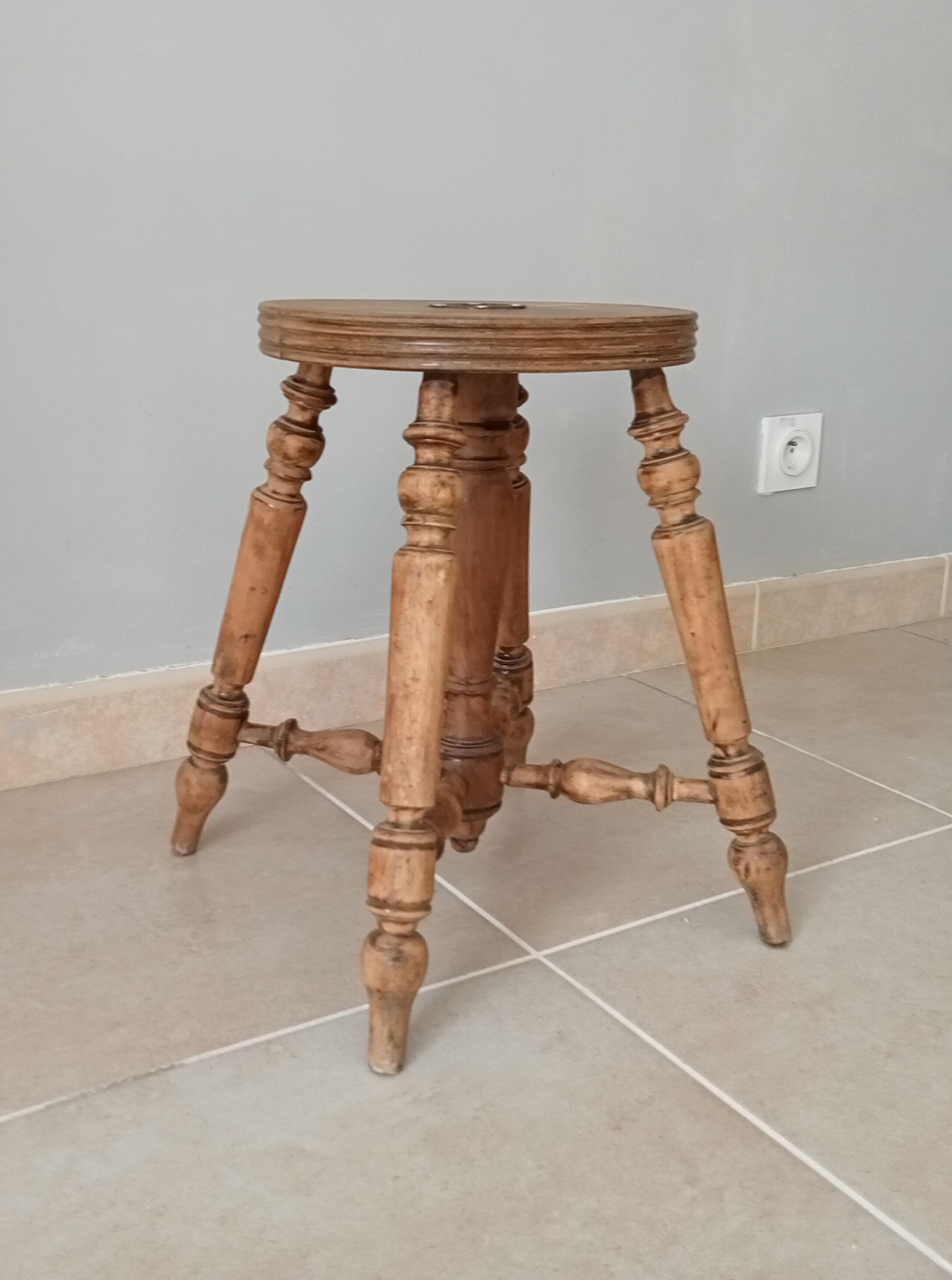 Old piano stool early twentieth century