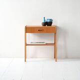 Geometric Scandinavian Teak Nightstand, 1960s