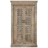 Mango wood cabinet 110x43x188 natural