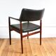 Vintage Scandinavian armchair in rosewood by Erik Worts, 1960.