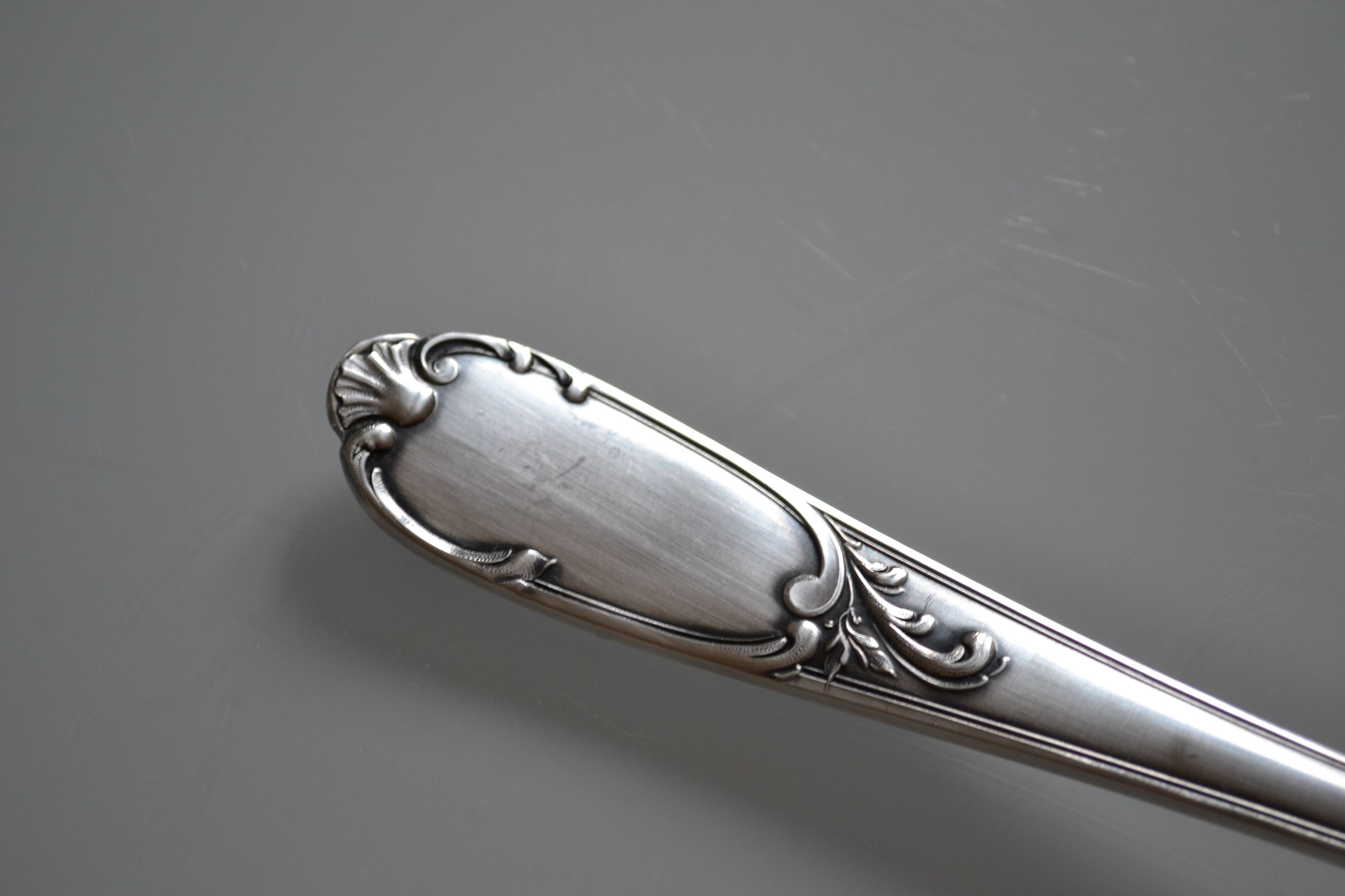 Silver metal ladle goldsmith frionnet francois