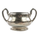 Art Nouveau sugar bowl, silver-plated brass, Germany, early 20th century