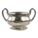 Art Nouveau sugar bowl, silver-plated brass, Germany, early 20th century