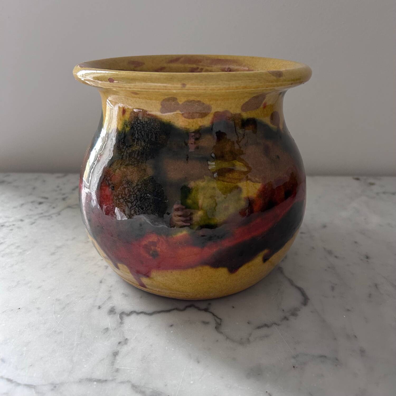 Petite jarre provençale émaillée 