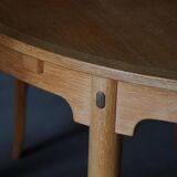 Børge Mogensen, "Øresund" dining table in oak and brass, Mid-century modern, 1950s