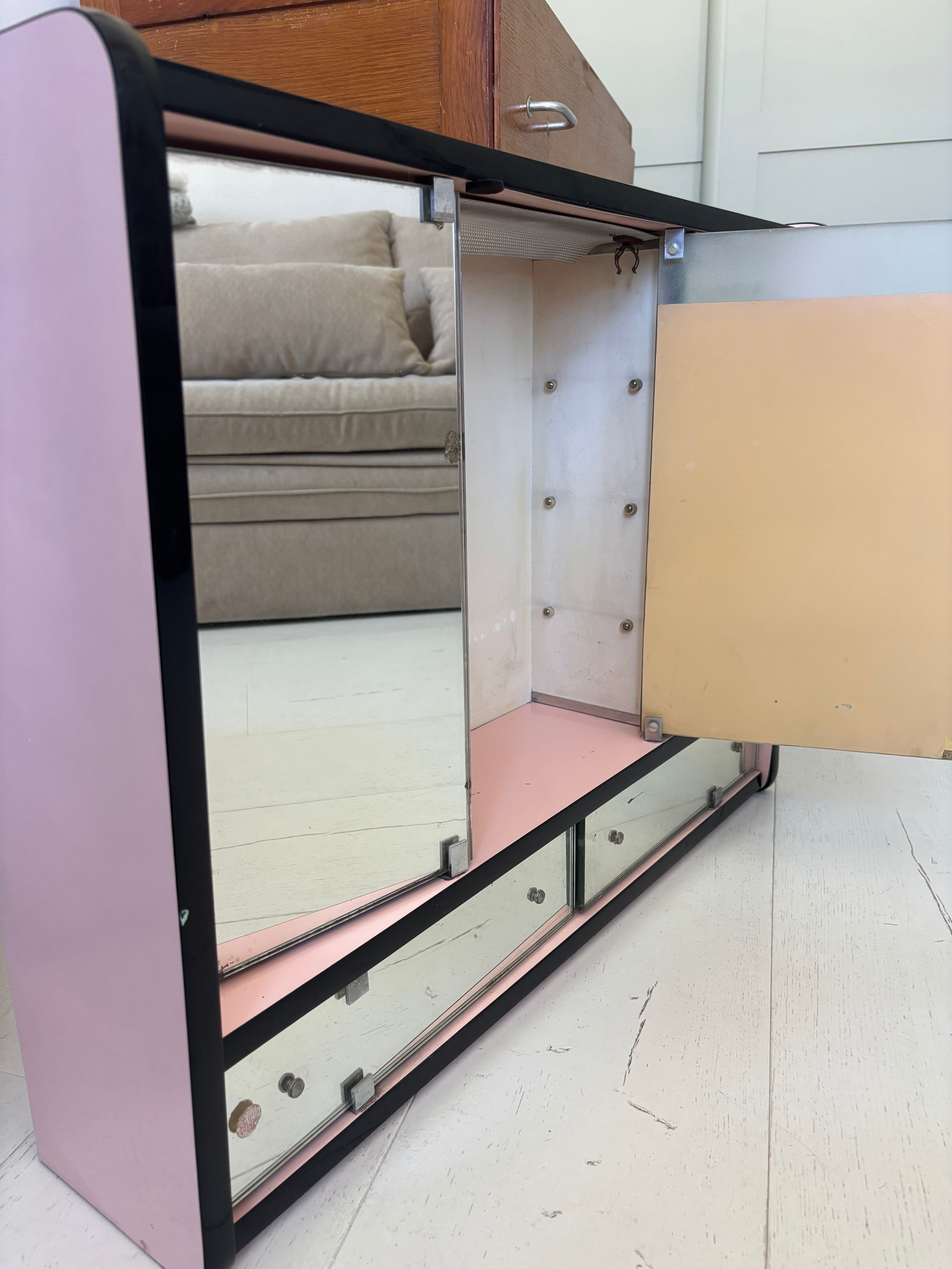 Vintage Formica bathroom cabinet
