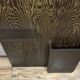 Vintage coat rack circa 1950 in grained Macassar wood