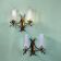 Pair Mid Century Itaian Modern  double wall sconce