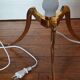 Lampadaire vintage art déco opaline et bronze