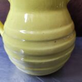 Pot à lait, pichet vintage jaune