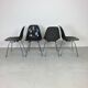 Eames Herman Miller DSS side chairs in grey