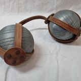 Pair of petanque balls year 50