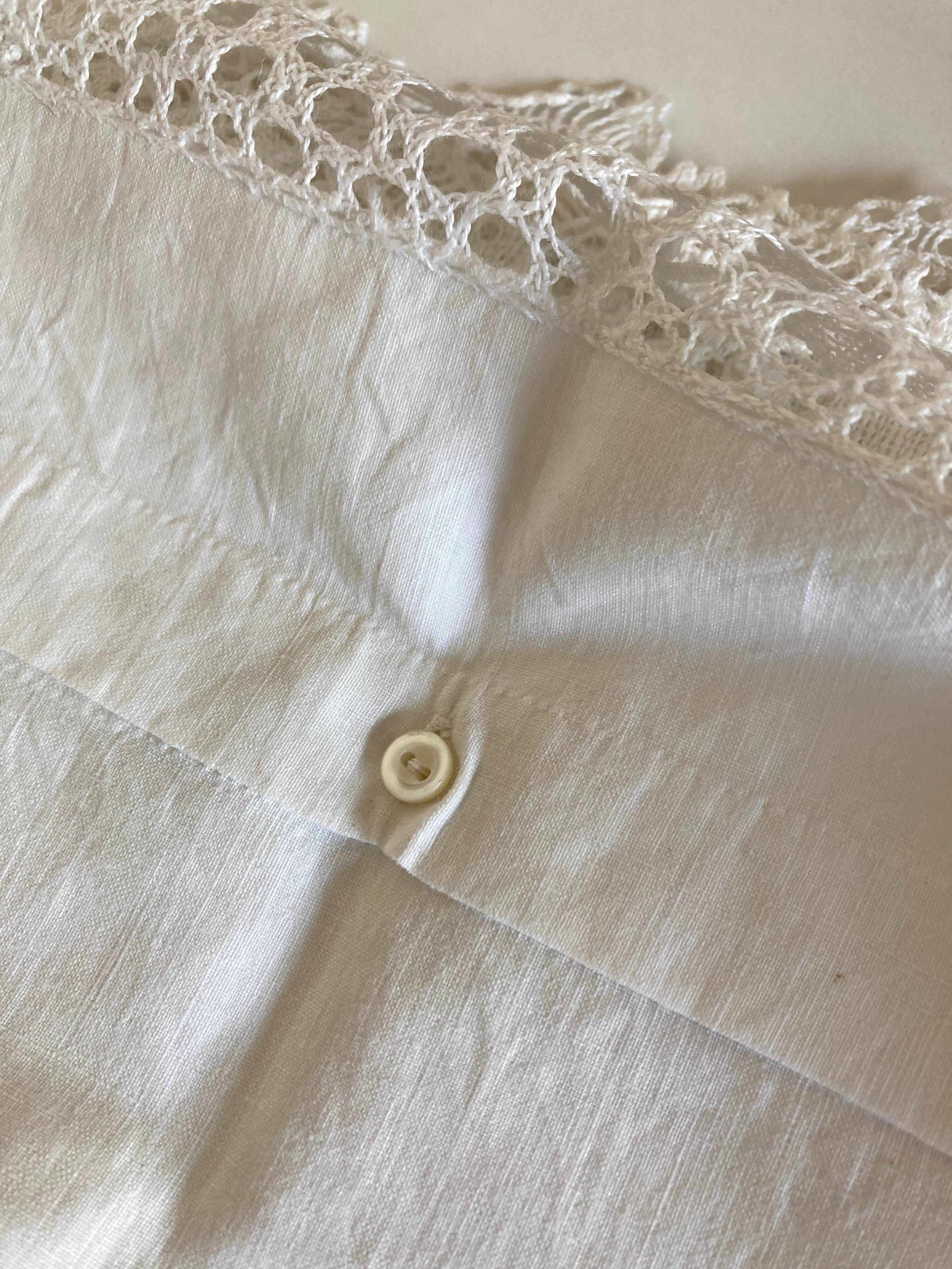 Pair of embroidered 19th linen linen pillowcases
