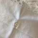 Pair of embroidered 19th linen linen pillowcases