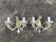 2 Venetian crystal sconces wall lights Marie-Thérèse old rococo
