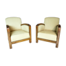 Pair of art deco armchair year 30-50