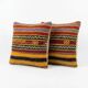 Set of 2 vintage kilim cushion covers 51x51 cm