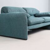 Vico Magistretti "Maralunga" 2-seater re-upholstered sofa For Cassina