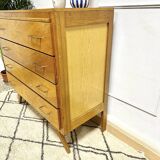 Commode vintage pieds compas