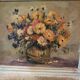 Huile sur panneau au bouquet