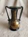 Murano Vintage 1960 Vase Amphora - Black Gold Silver - Original Label