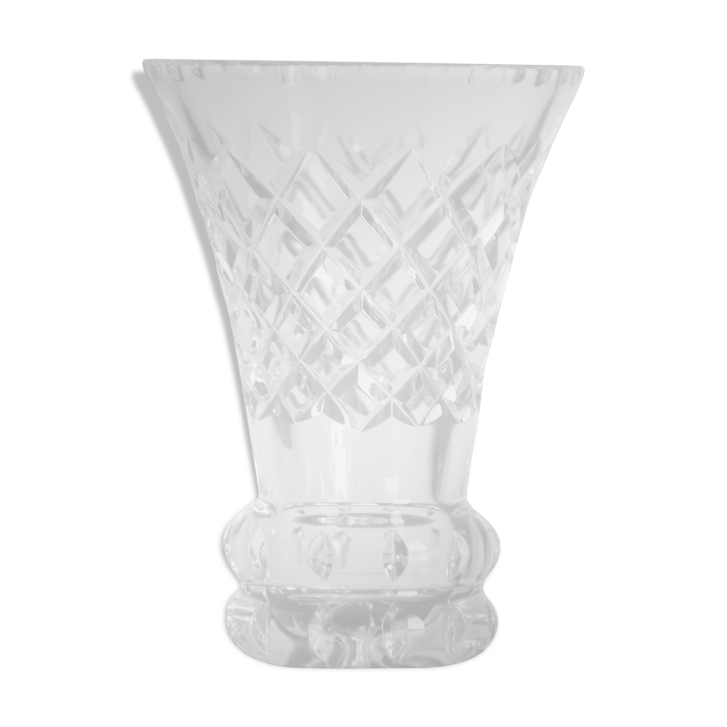 Cut crystal vase